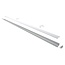 PURPL LED Strip profil Aluminium 1,5m | 23x10mm | Forsænket profil