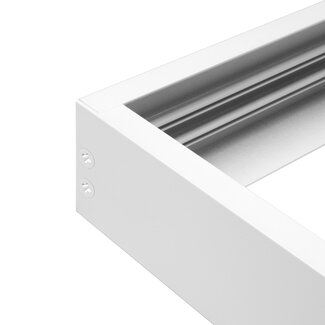 PURPL LED-panel med overflade monteret ramme 30x30 hvid