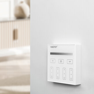 MiBoxer/Mi-Light Wall Controller | Single White | 4 Zone | Hvid | Hvid | 220v