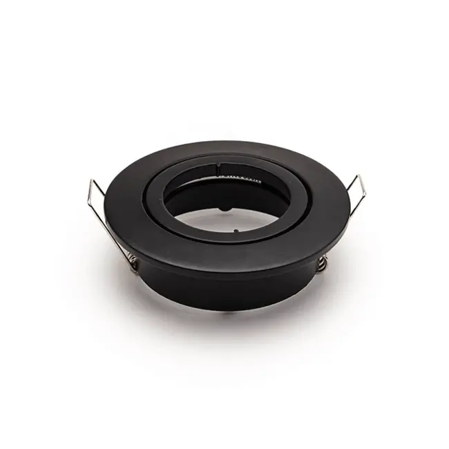 PURPL LED GU10 Armatur IP20 Sort Zink Vippbar inkl. lampeholder