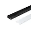 PURPL LED Strip profil 1,5m | 10x23mm | overflademonteret | sort | sort | inkl. dæksel
