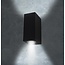 PURPL LED GU10 Up & Down Væglampe Square Sort/Hvid