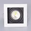 PURPL LED GU10 armatur sort-hvid indbygningsarmatur sort-hvid firkantet IP20 inkl. lampeholder