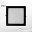 PURPL LED Downlight - 225mm - 3000K Varme Hvid - 18W - Firkant - Indbygget - Sort