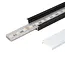 PURPL LED Strip profil Aluminium Sort 1,5m | 30x10mm | Indbygget