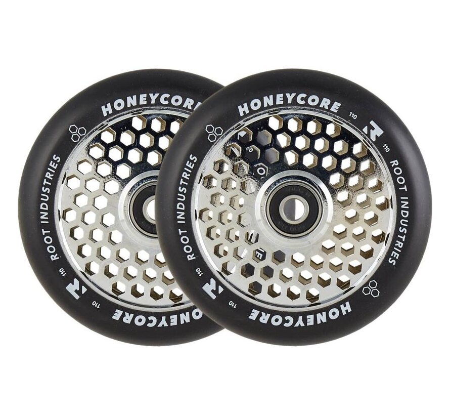 Honeycore 110mm Stuntstep Wielen Zwart 2-Pack