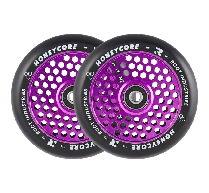 Honeycore 110mm Stuntstep Wielen Zwart 2-Pack