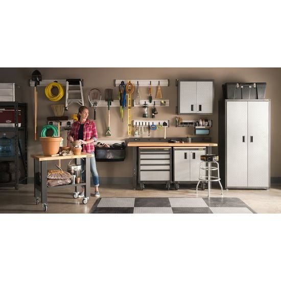 Gladiator® Werkbank (183cm) variabele hoogte | Garageworks.nl