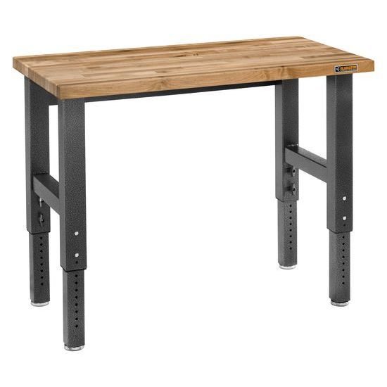 Gladiator® Korte Werkbank (122cm) variabele hoogte | Garageworks.nl