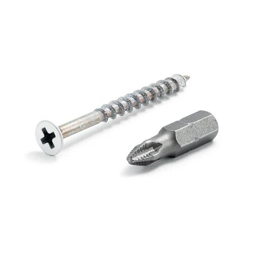 Gladiator® Kleurschroeven lichtgrijs (32st) met kruiskop aandrijving