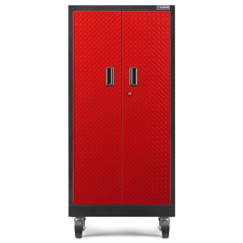 Gladiator® Mobiele Garage-/Werkplaatskast uit de Premier Series Red (168x76x46cm)
