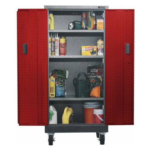 Gladiator® Mobiele Garage-/Werkplaatskast uit de Premier Series Red (168x76x46cm)