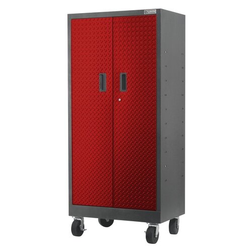 Gladiator® Mobiele Garage-/Werkplaatskast uit de Premier Series Red (168x76x46cm)