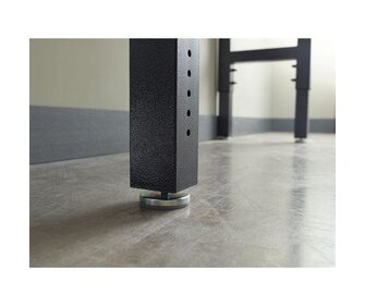 Gladiator® Lange Werkbank (244cm) variabele werkhoogte | Garageworks.nl