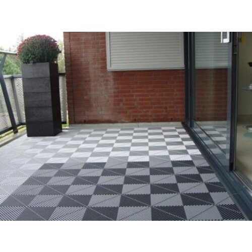 Balkon-/Terrasvloer RibDeck | kunststof vloertegels voor buitenshuis