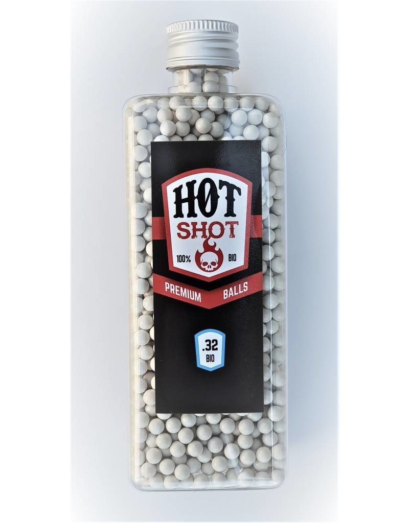 Hot Shot 0.32g 2750x  BIO White High Polished BBs (Big Bottle)
