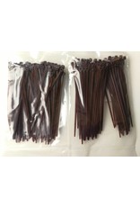 SkirmShop Brown Nylon Plastic Cable Tie wraps 200 pieces