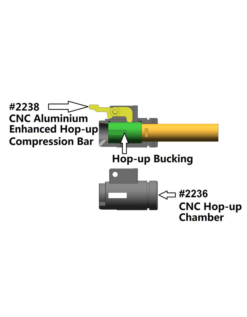 Wii Tech M4 TM CNC Aluminium Hop-up Chamber