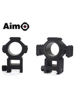 Aim-O Tri-Sided Rail 25.4-30mm Split Ring Mount