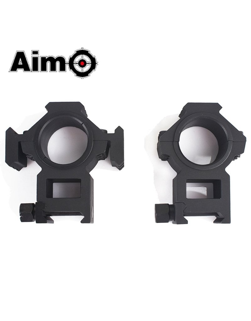 Aim-O Tri-Sided Rail 25.4-30mm Split Ring Mount