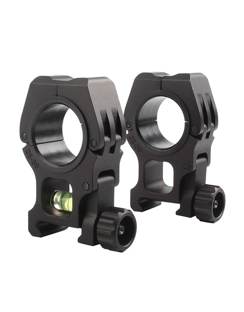 Aim-O M10 1 inch to 30mm Scope Rings With Level