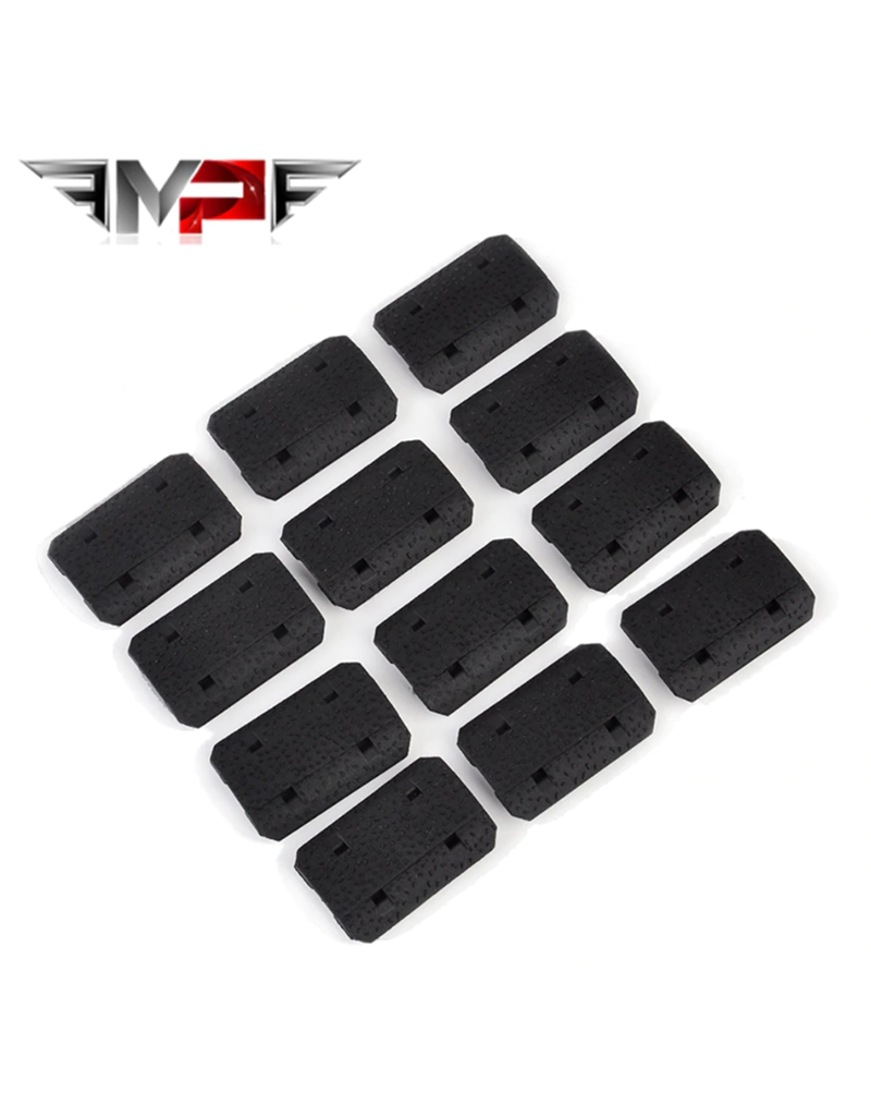 MP Type 2 M-LOK Rail Covers Black (12 pieces)