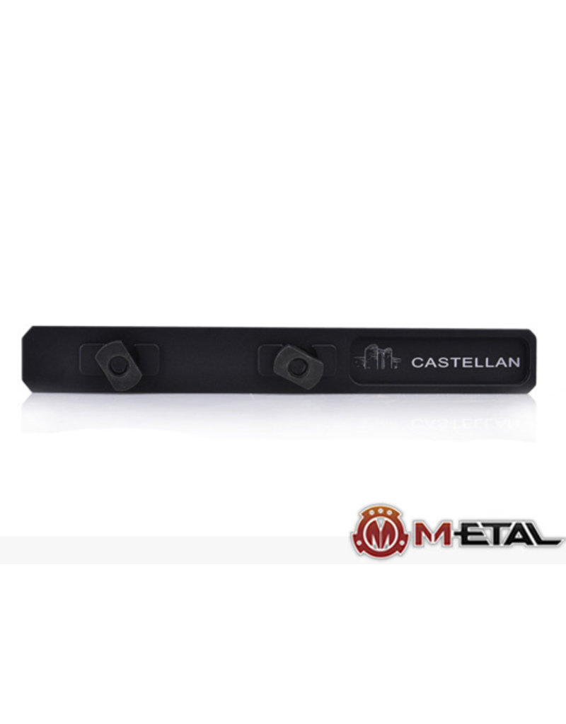 Metal M-lok Link Curved Foregrip Black