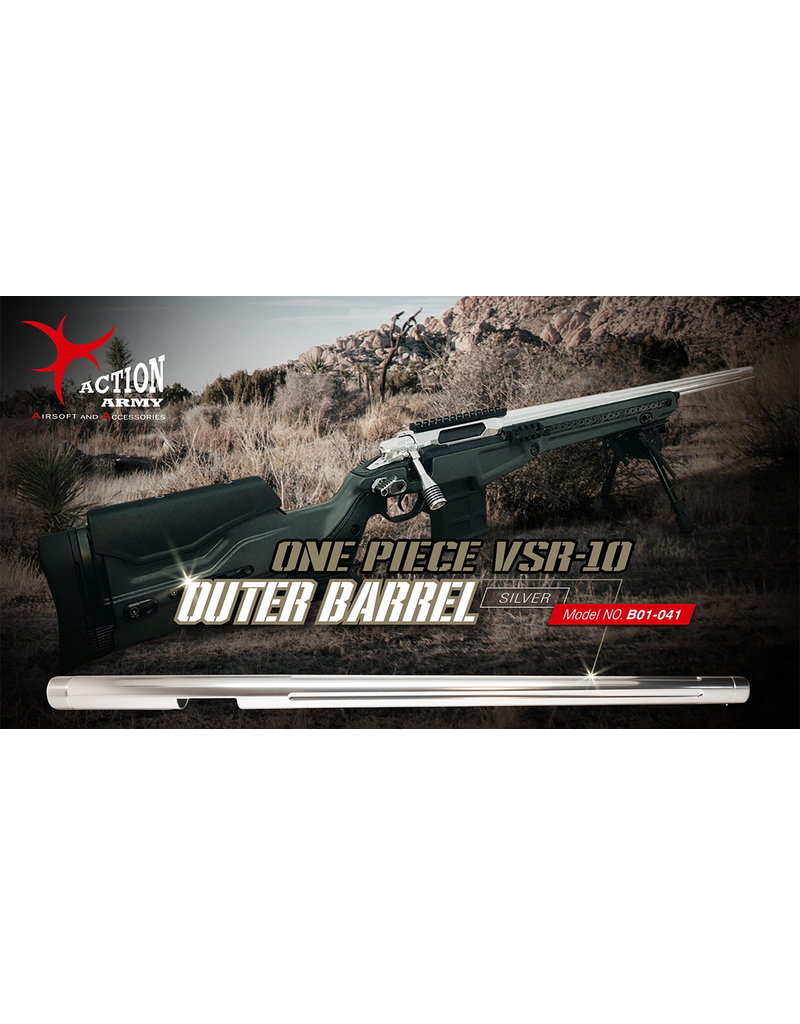 Action Army Silver Outer Barrel VSR-10