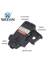 WADSN Tactical Low Profile Red Laser Sight For Glock