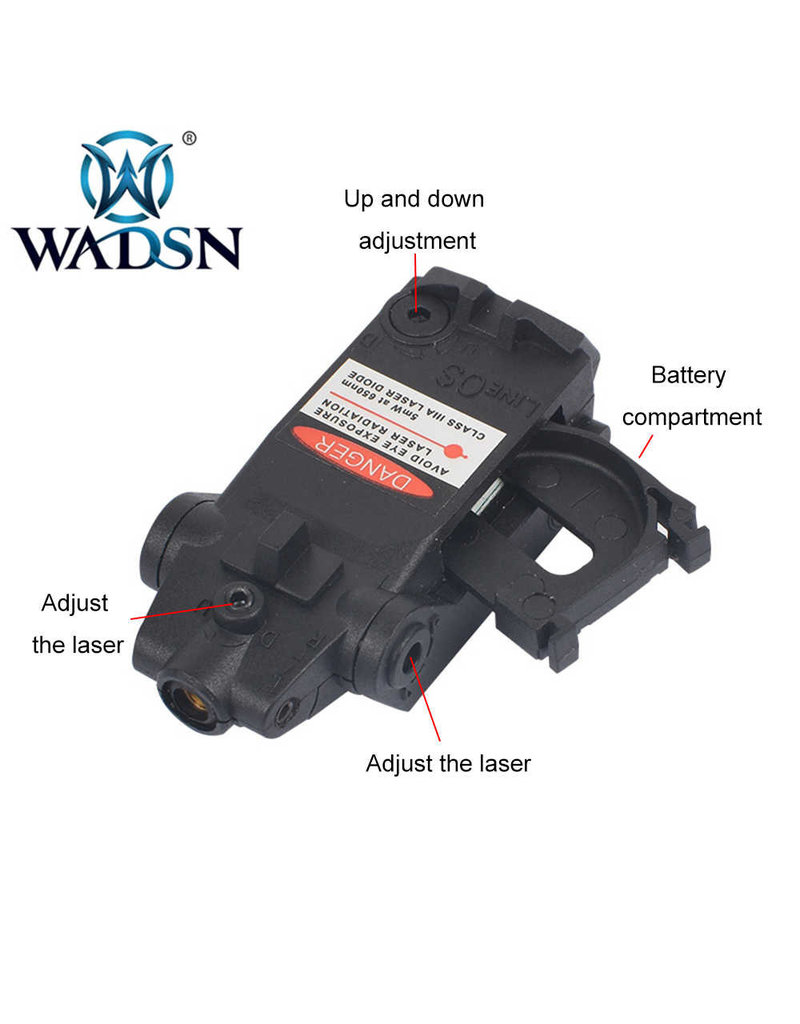 WADSN Tactical Low Profile Red Laser Sight For Glock