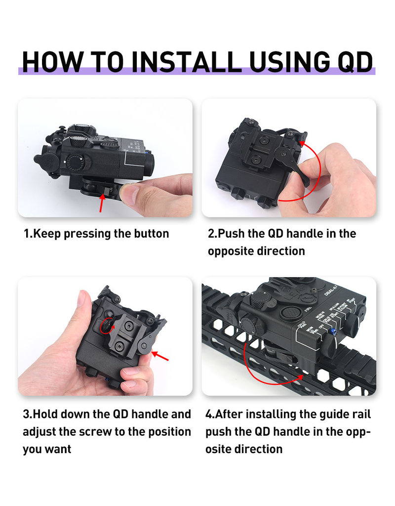 WADSN Tactical PEQ DBAL-A2 Red Laser and White Light