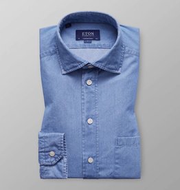 Eton blue soft indigo denim