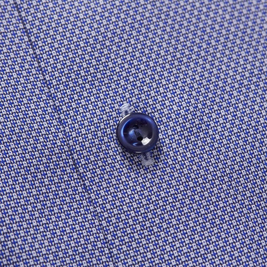 Eton Oxford micro print button under