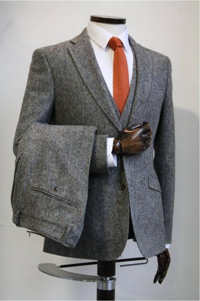 Torre Grey Donegal tweed jacket