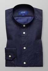 Eton Textured Chambray with Nehru collar