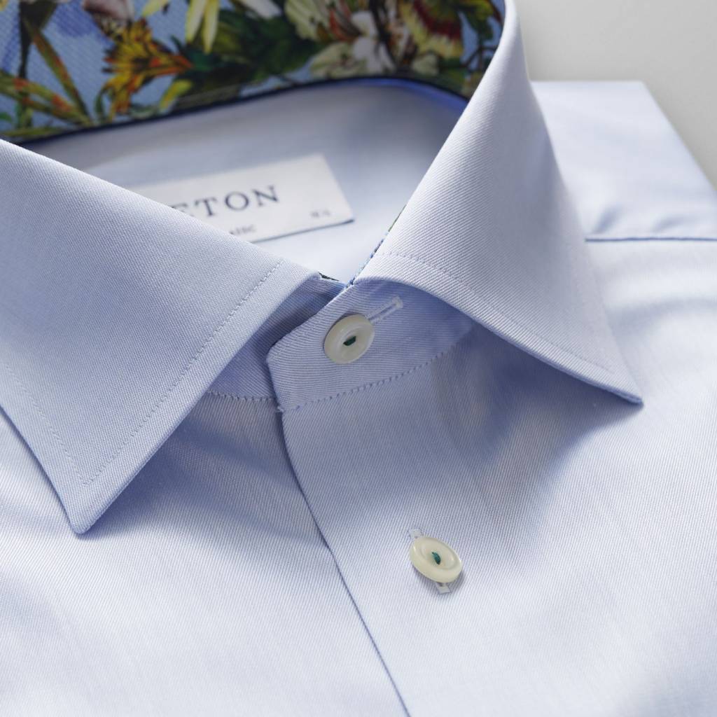 Eton Signature Twill with tropical trim