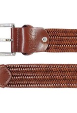 Robert Charles Woven Leather Stretch Belt
