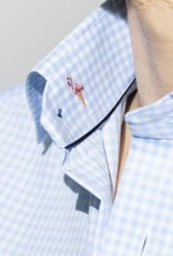 Eton Gingham check poplin with Navy button