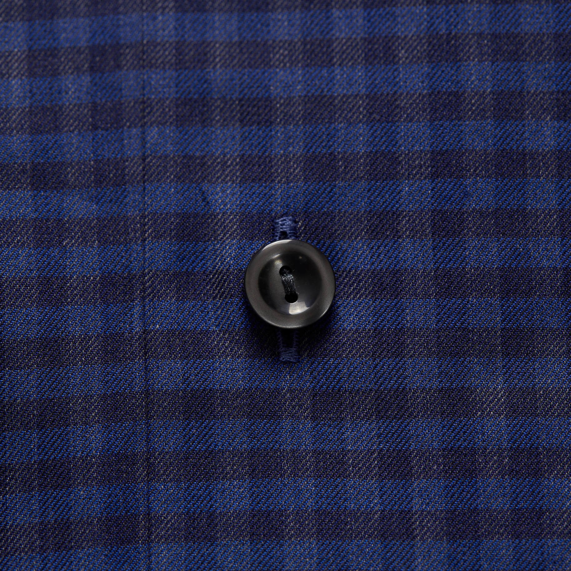 Eton Checked Fine twill with charcoal button