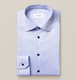 Eton Signature Twill with Navy Button