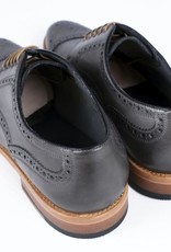 Roy Robson Charcoal Cap Toe Derby Shoe