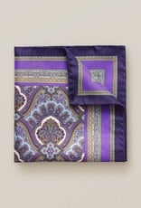 Eton Purple Paisley Pocket Square