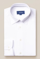 Eton Knitted Pique with button under collar