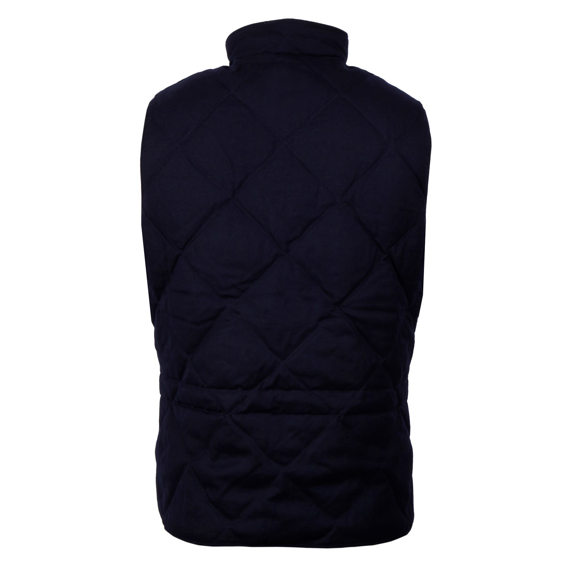 Stenstroms Navy Diagonal Quilted Gilet
