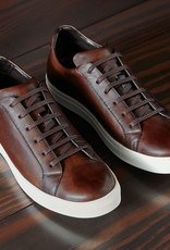 Roy Robson Hand Coloured Leather Sneaker - Chocolate