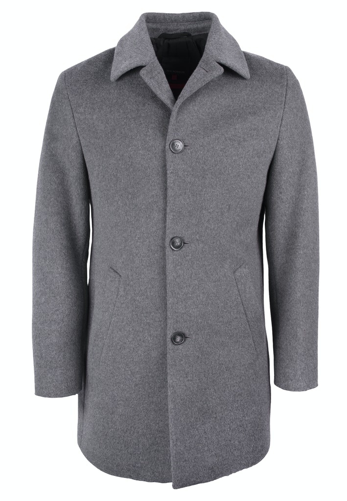 Roy Robson Light Grey Wool & Cashmere Town Coat