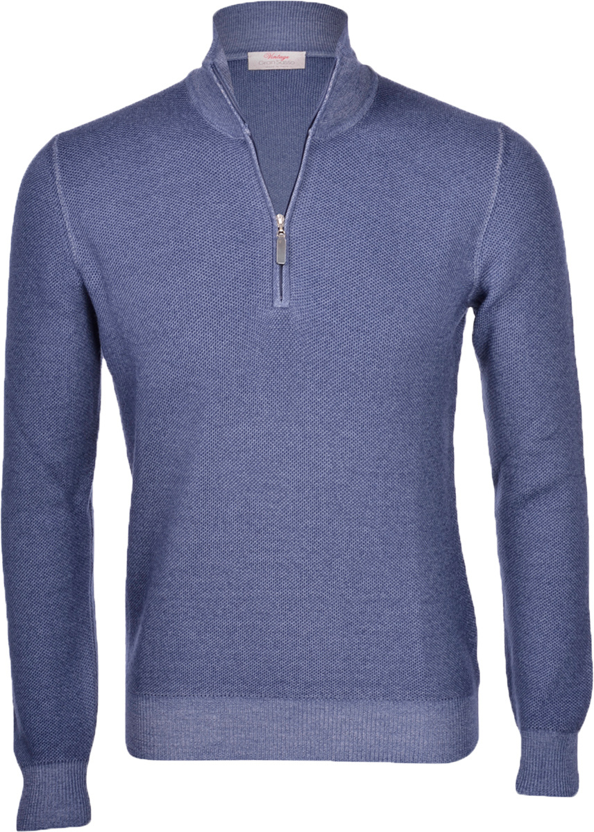 Gran Sasso Sky Blue 1/4 Zip