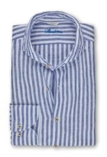 Stenstroms Striped Linen Slimline Shirt