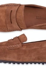 Roy Robson Suede Moccasin - Tobacco Brown