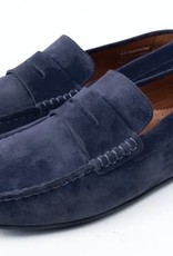 Roy Robson Navy Suede moccasin